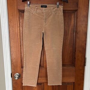 Talbots Women's Cropped Tan Corduroy